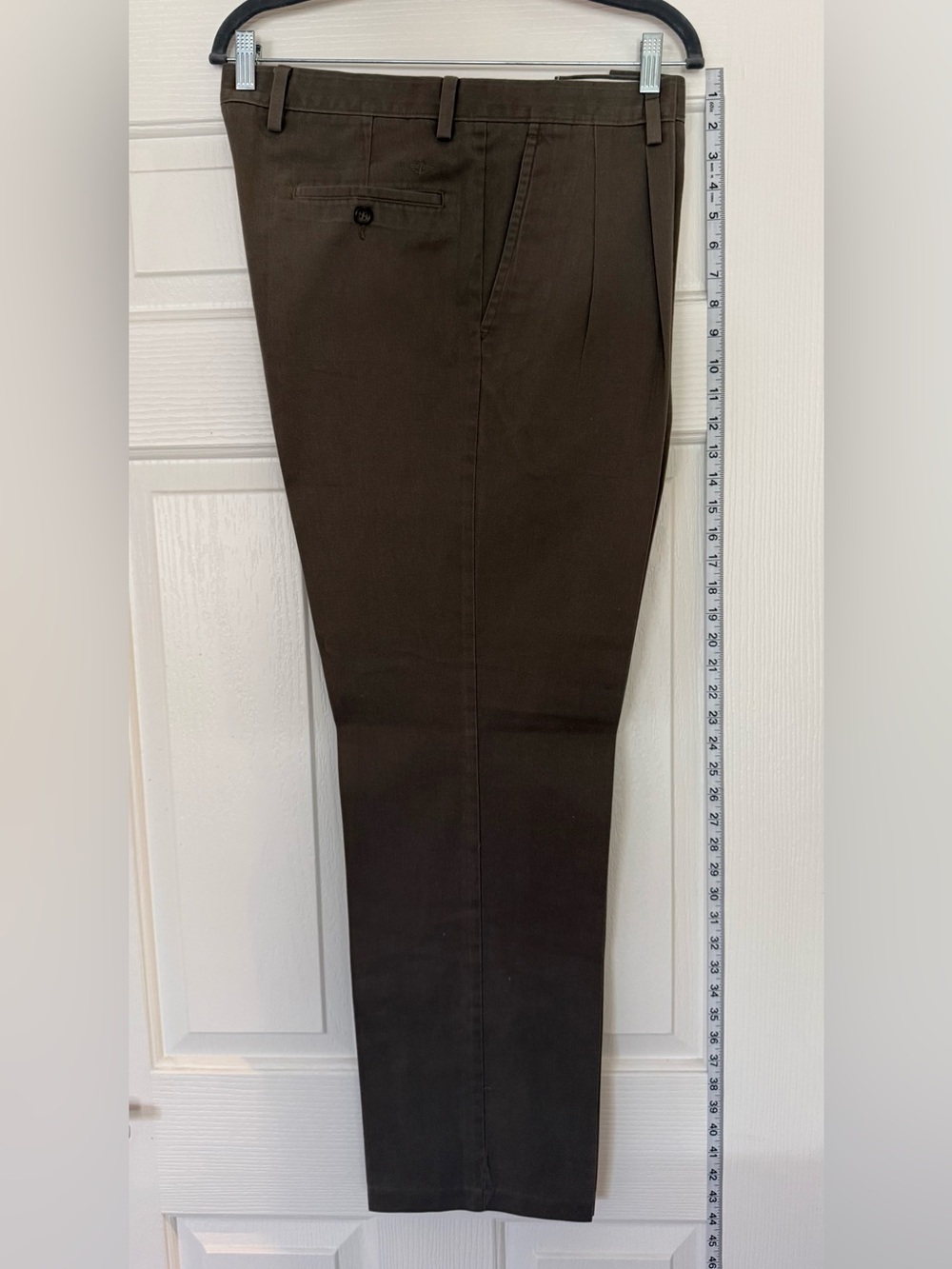Dockers Men's Dark Olive Pleated Chinos 36x34